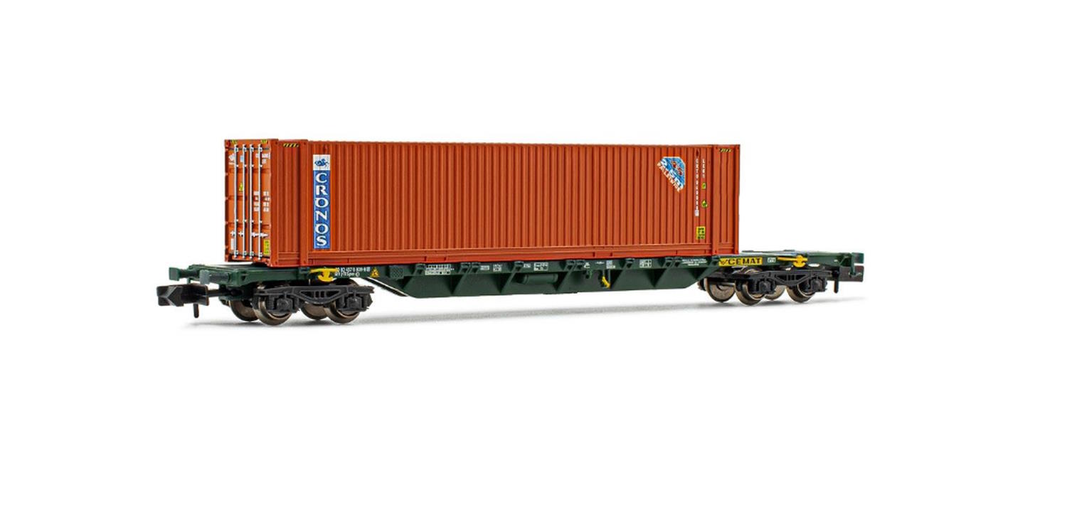 Arnold - HN6447 - CEMAT, 4-axle container wagon Sgnns, loaded with CRONOS